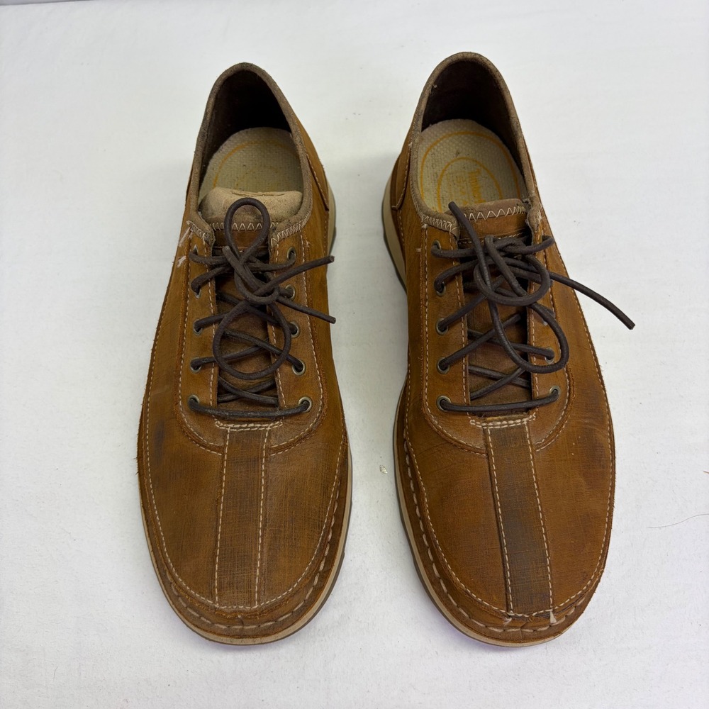 Timberland Oxford‎ Shoes Mens 10M Brown Leather Comfort Zone Casual Gorpcore